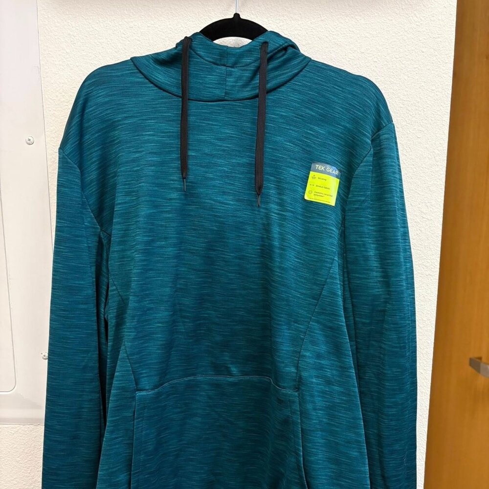 Tek Gear Performance Hoodie | Teal Space-Dye |